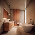 Clean modern bathroom renovation by VGB Builder