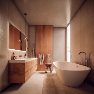 Contemporary bathroom interior renovation by VGB Builder